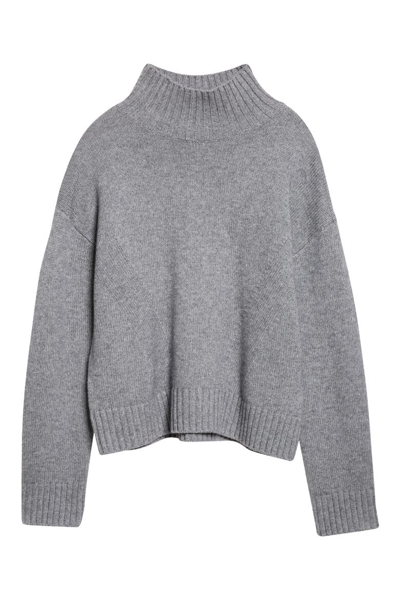 Journey Merino Wool & Cashmere Sweater, Alternate, color, MEDIUM HEATHER GREY