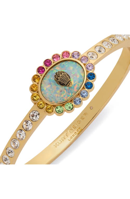 KURT GEIGER KURT GEIGER LONDON EVIL EYE HINGE BANGLE BRACELET 