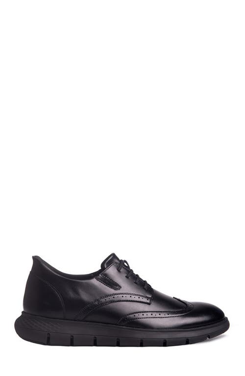 Marc Joseph New York Barnes Ave Hands Free Technology Lightweight Leather Wingtip Oxford In Black