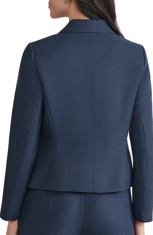 Kasper Houndstooth Check Military Jacket In Brown