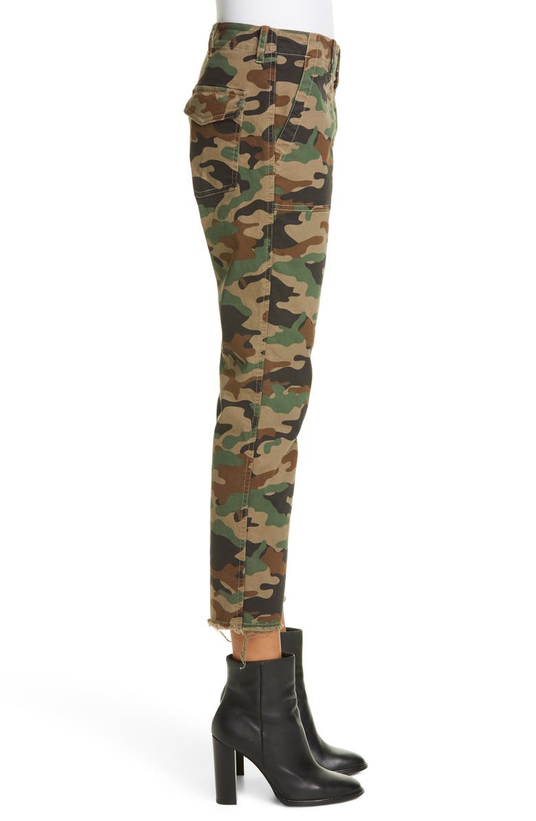 Nili Lotan Jenna Camo Print Crop Pants, Alternate, color,