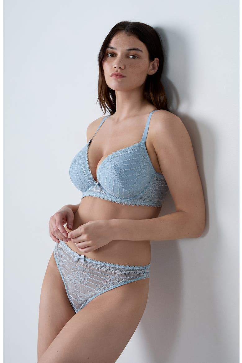 Panama Underwire Contour Bra, Alternate, color, LIGHT BLUE