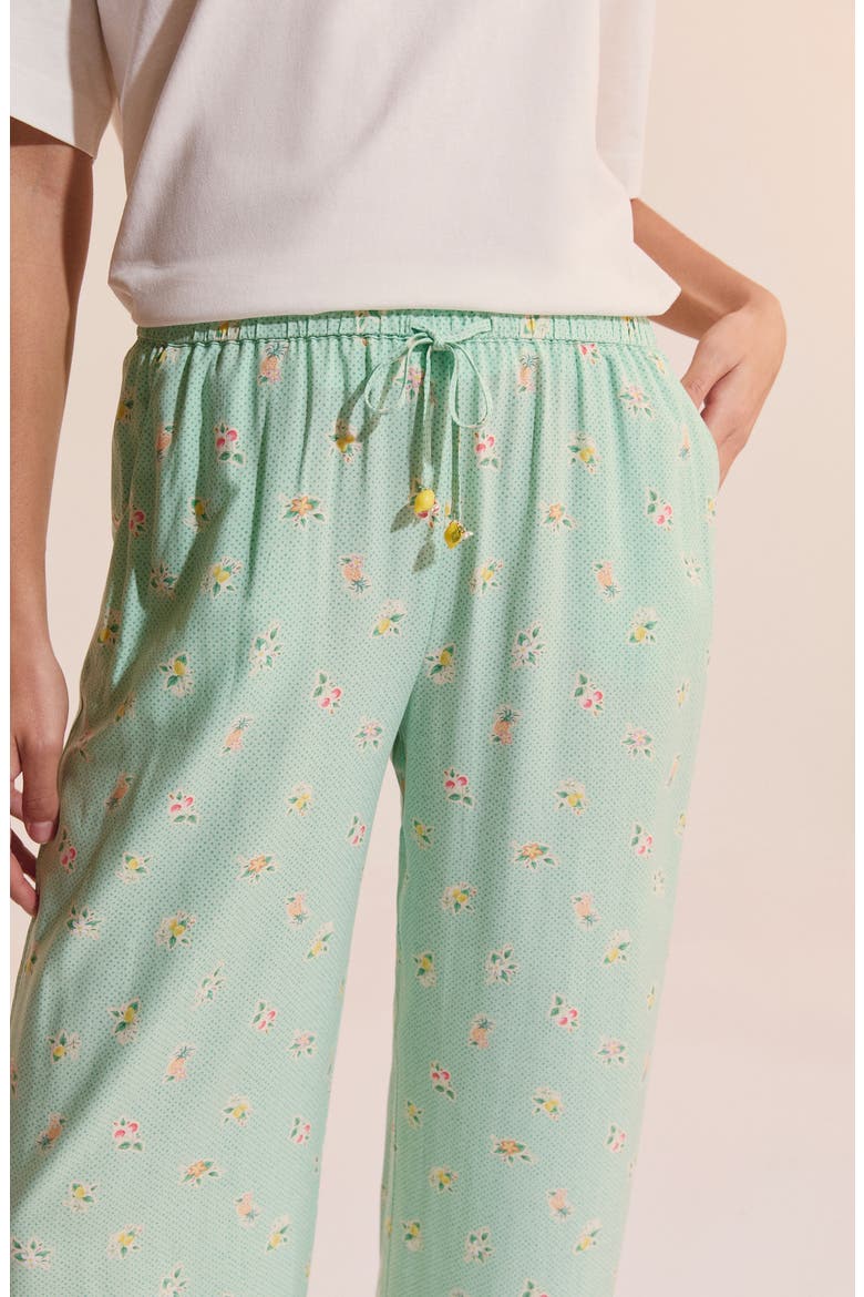 Baya Fruit Print Sleep Pants, Alternate, color, NILE GREEN
