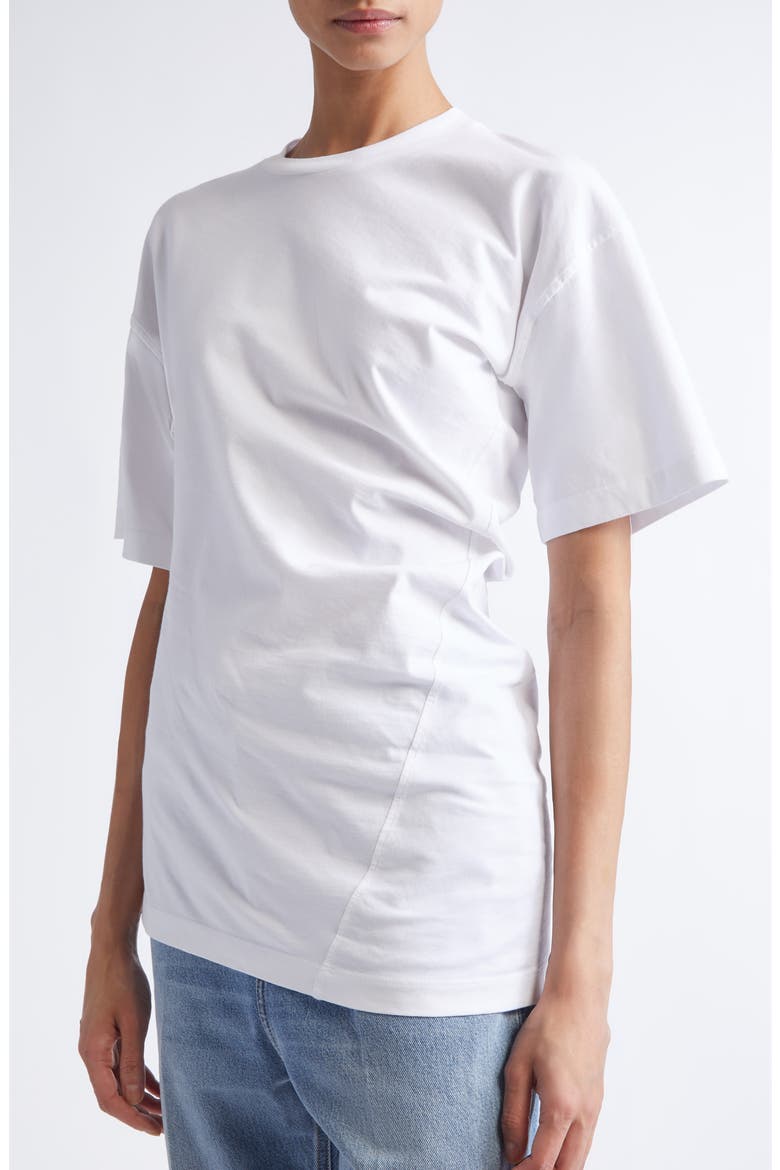 Twisted Organic Cotton T-Shirt, Alternate, color, OFF WHITE
