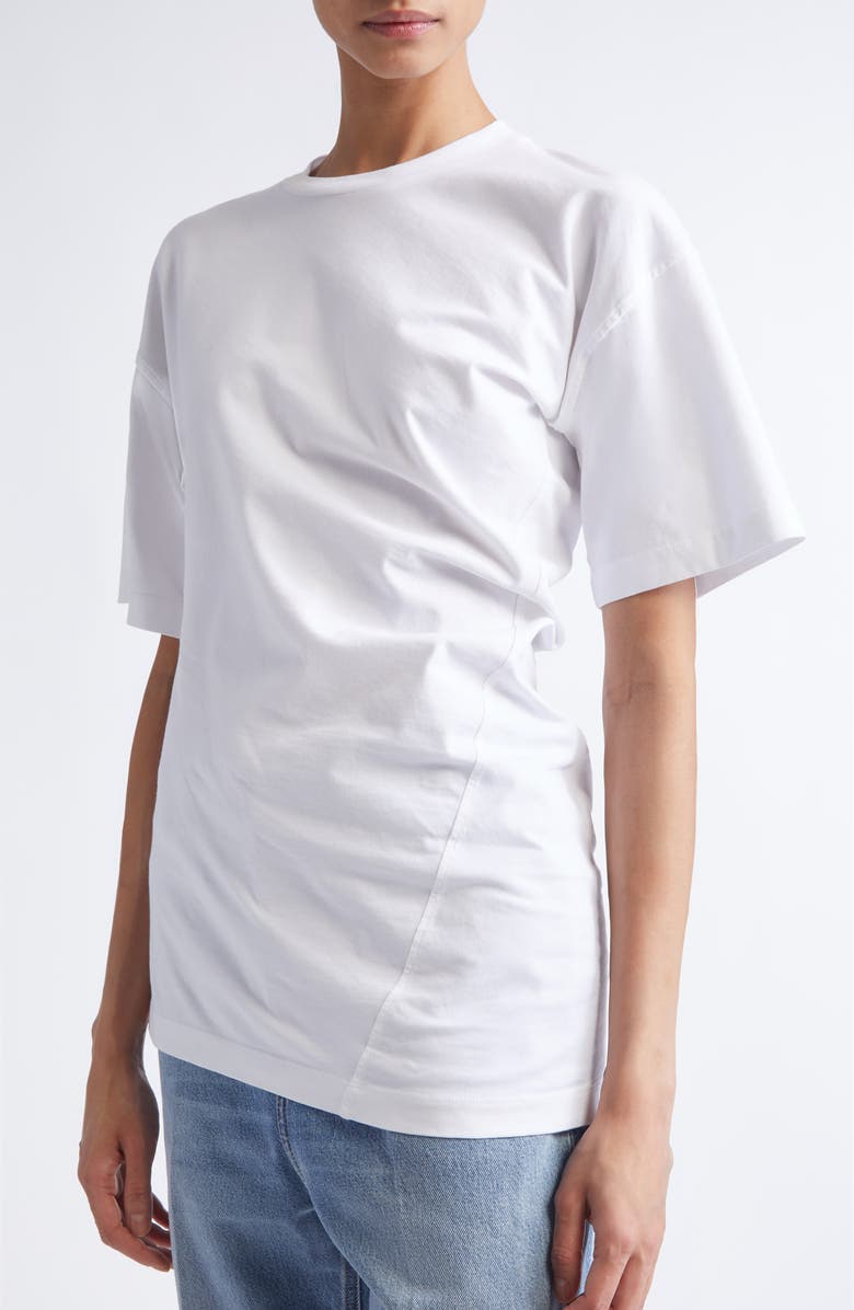 TOTEME Twisted Organic Cotton T-Shirt, Alternate, color, Off White