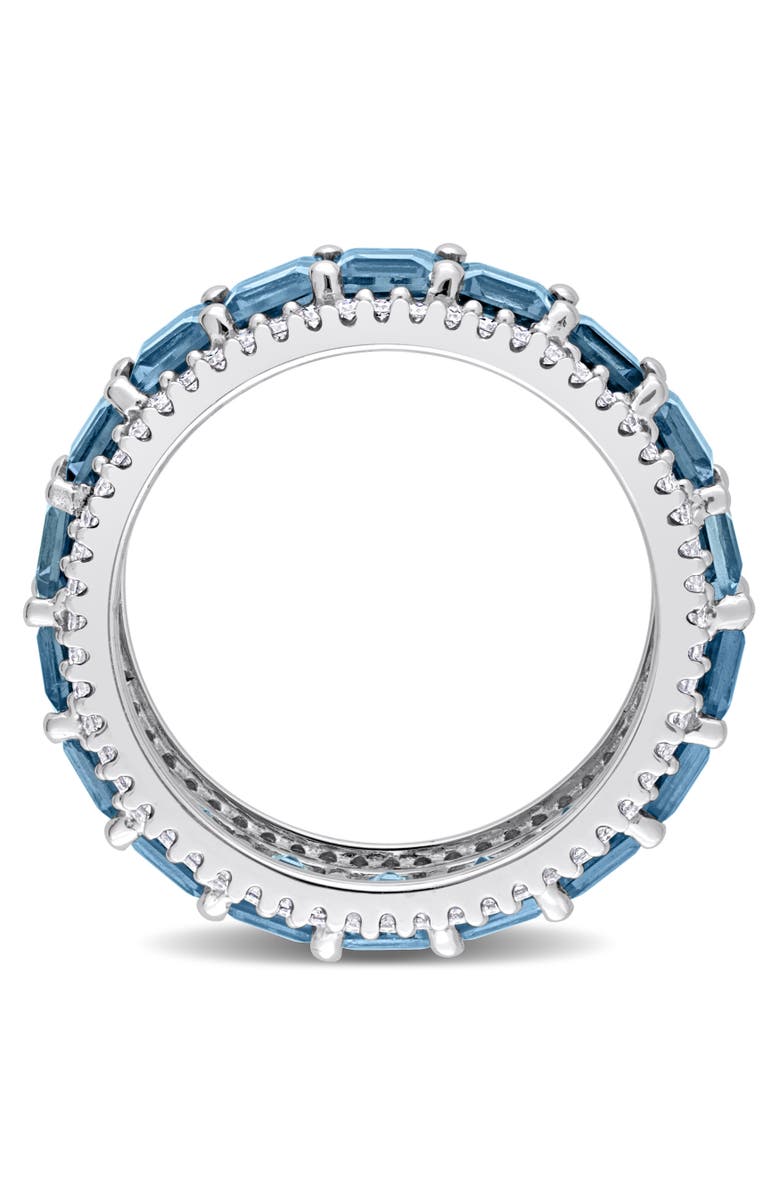 Julianna B. Blue Topaz & Diamond Eternity Ring 14k, Alternate, color, Topaz