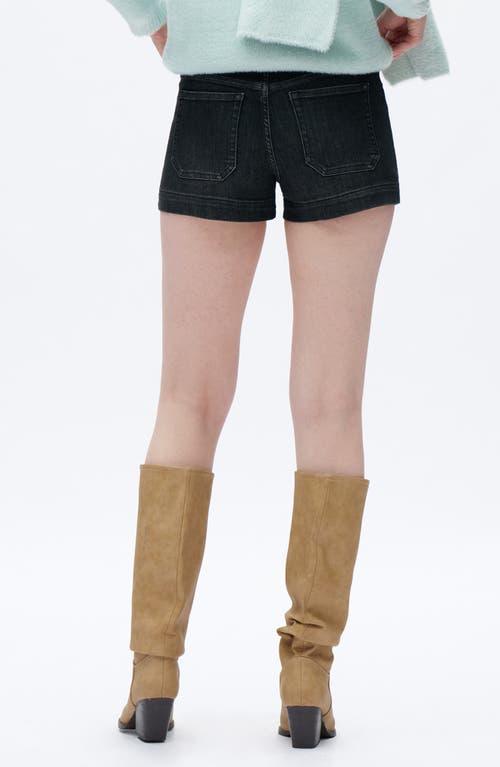 Bayeas Mid Rise Denim Shorts In Black