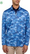 CON.STRUCT Camo Print Performance Quarter Zip