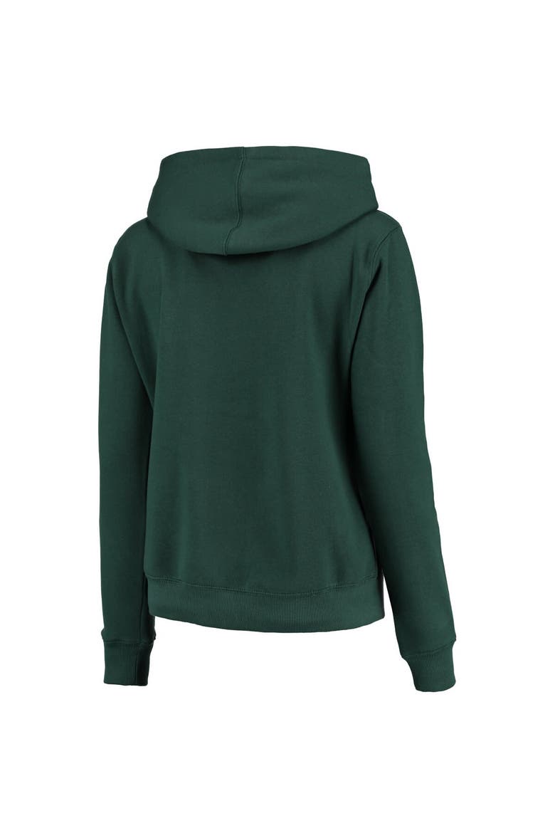 Women's Green Michigan State Spartans Arch & Logo 1 Pullover Hoodie, Alternate, color, Green