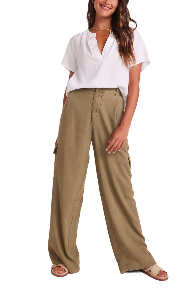 Wide Leg Cargo Pants, Alternate, color, FRENCH OLIVE
