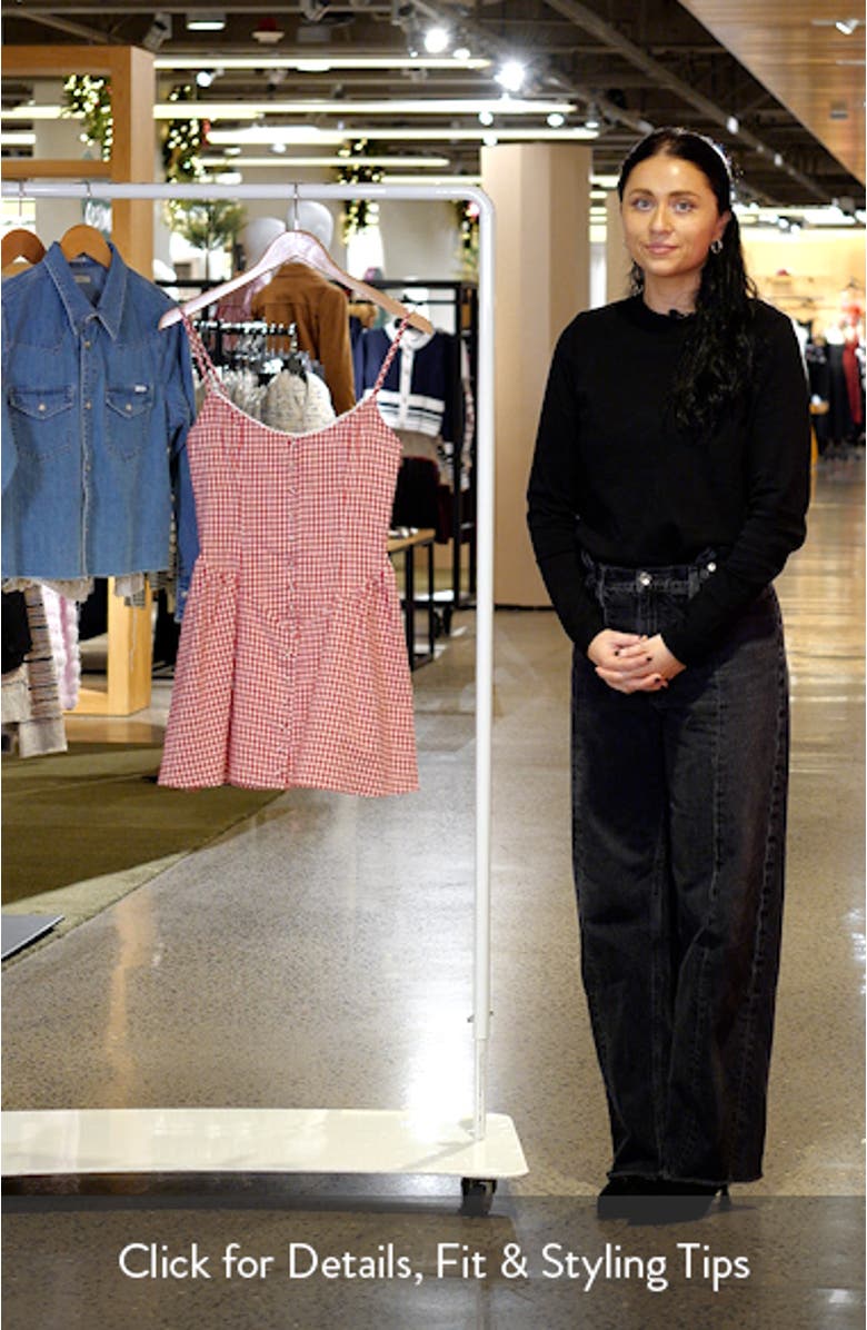 Toulouse Gingham Sleeveless Minidress, sales video thumbnail