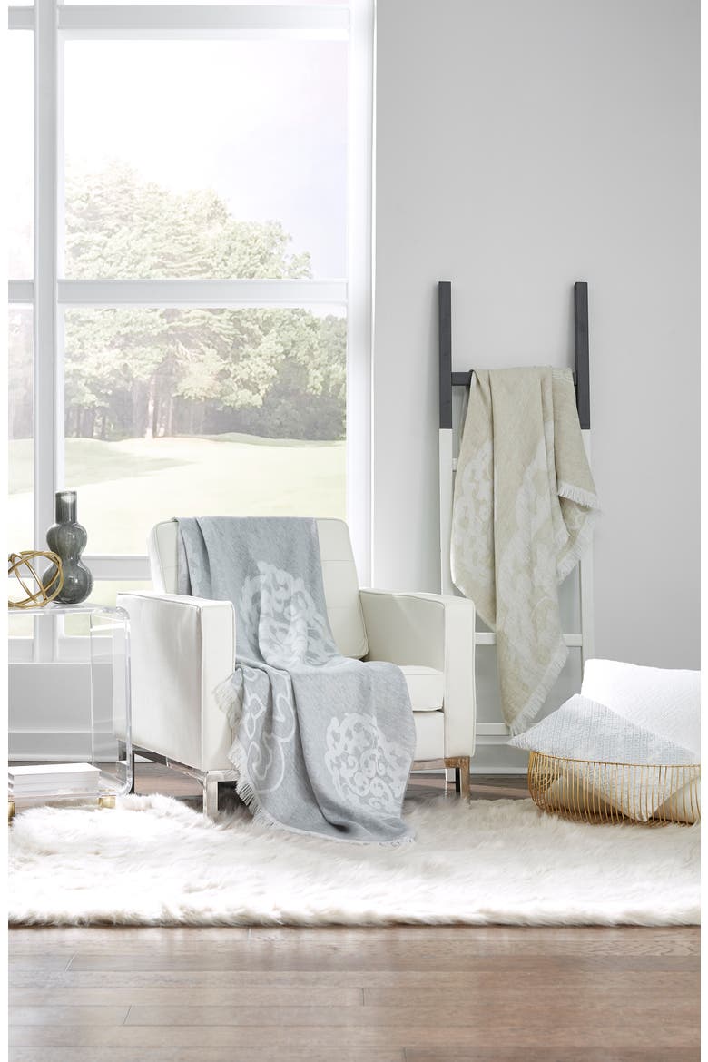 Lassia Throw Blanket, Alternate, color, GREY
