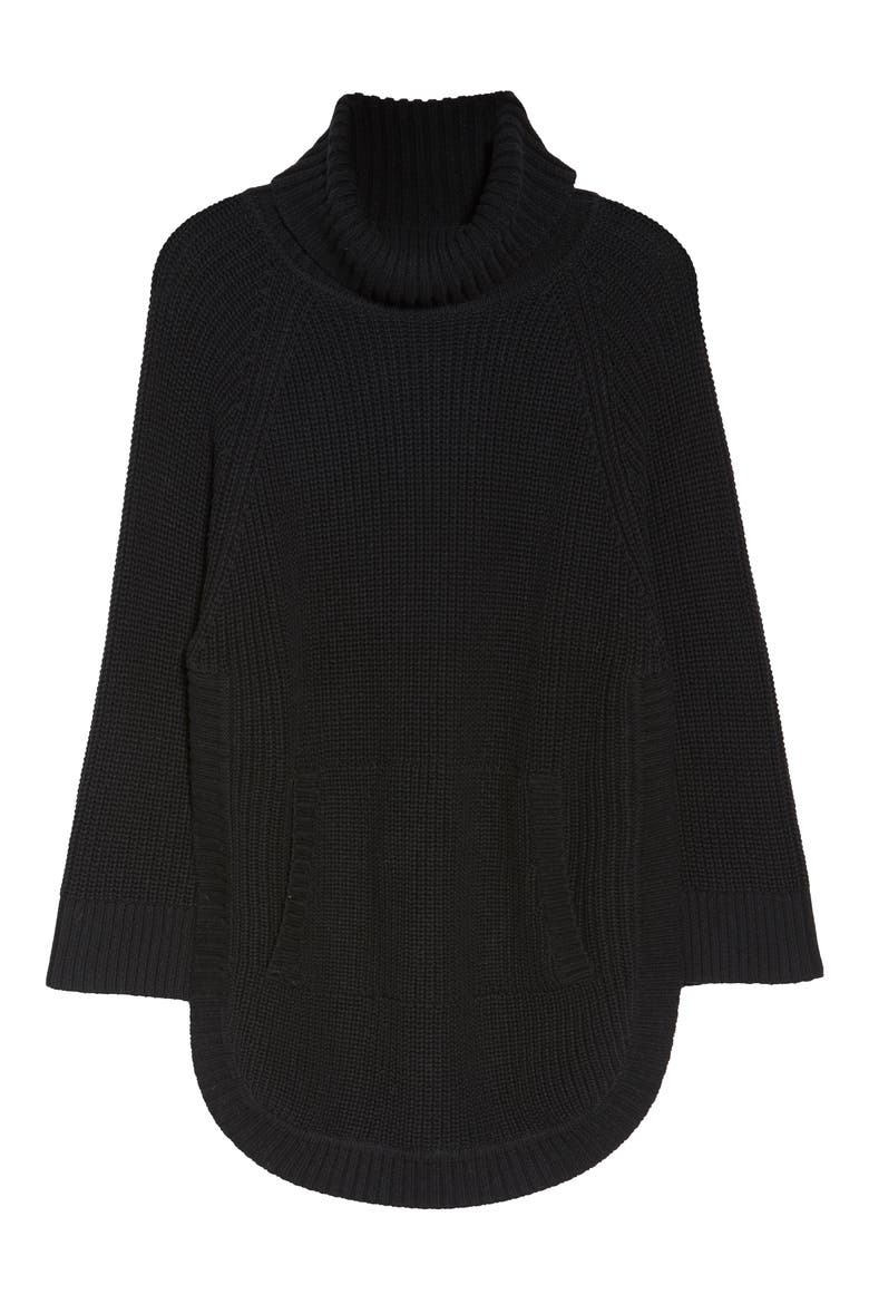 Raelynn Turtleneck Pullover, Alternate, color, BLACK