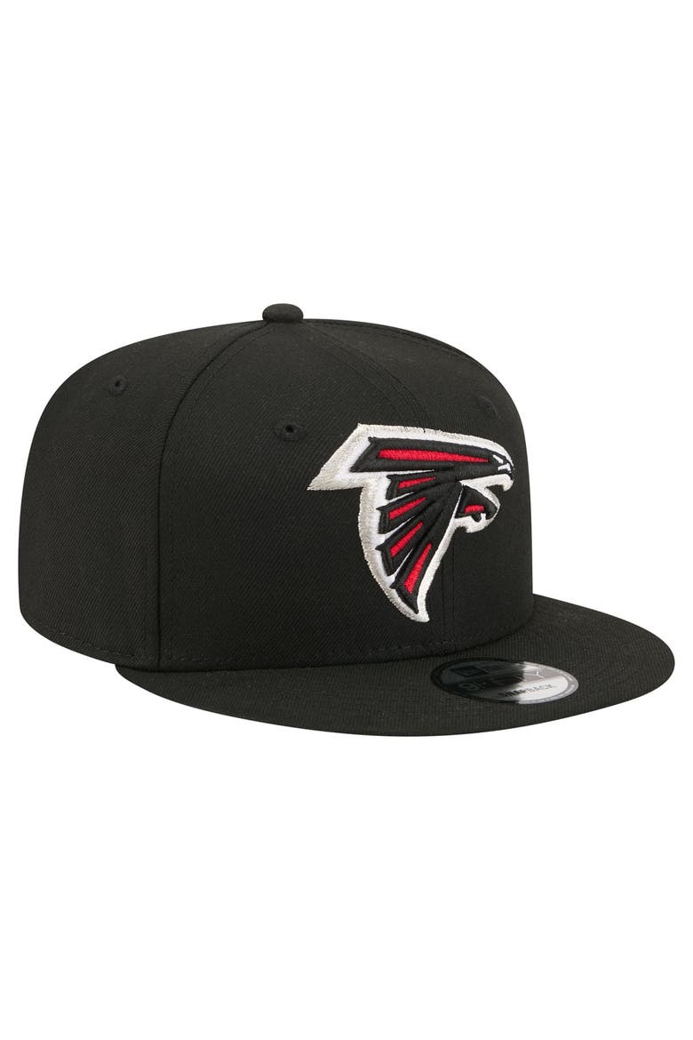 Men's New Era  Black Atlanta Falcons 9FIFTY Snapback Hat, Alternate, color, Black