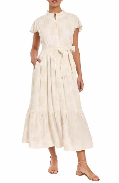 London Times Ruffle Tiered Maxi Dress