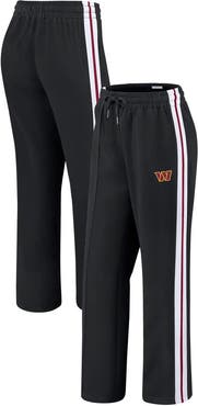 WEAR by Erin Andrews Women's WEAR by Erin Andrews Black Washington Commanders Color-Block Straight Leg Pants