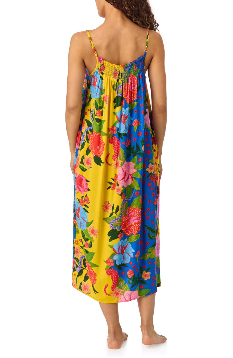 Room Service Pjs Smocked Print Nightgown, Alternate, color,