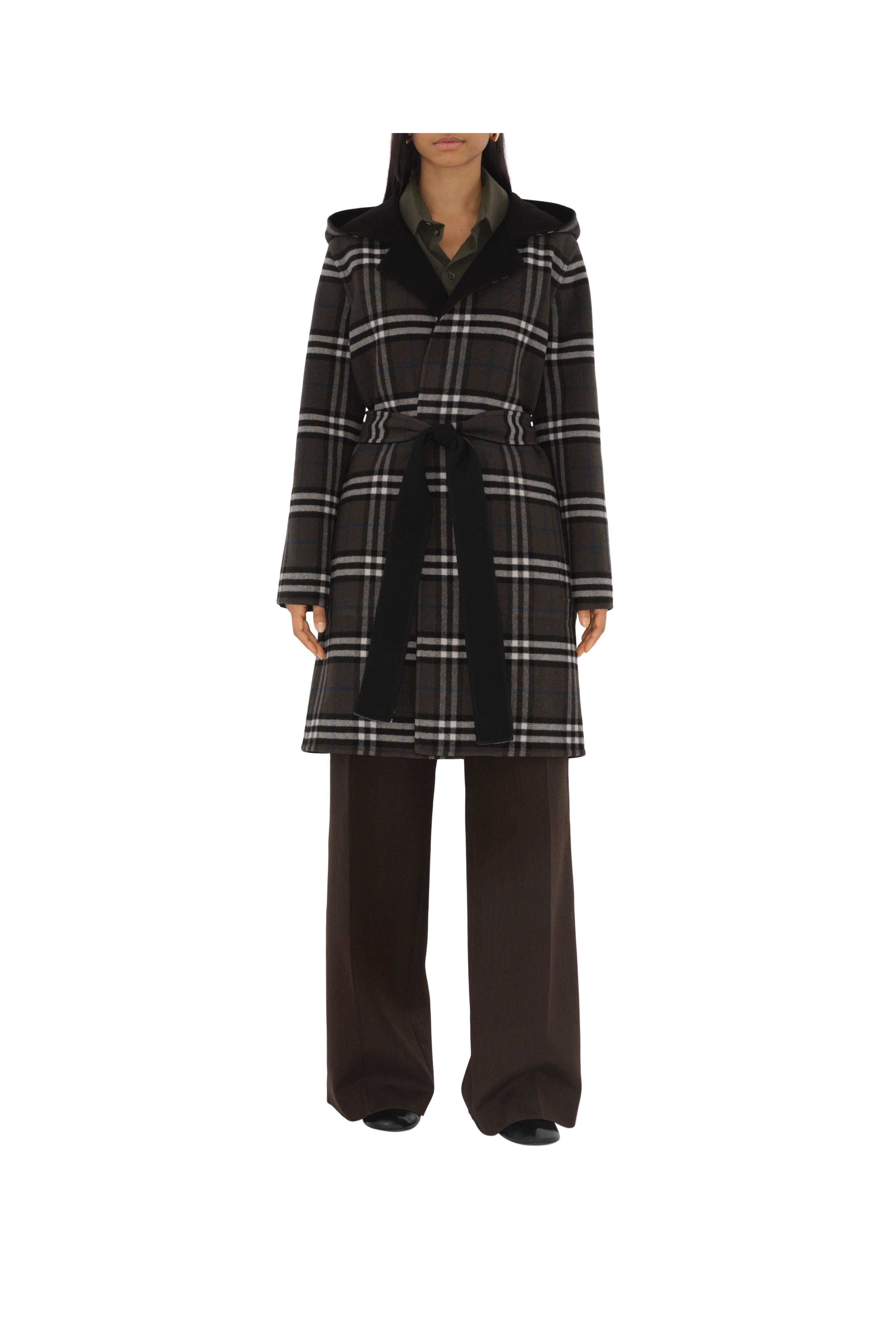 Mid-length Reversible Wool Car Coat - image 2