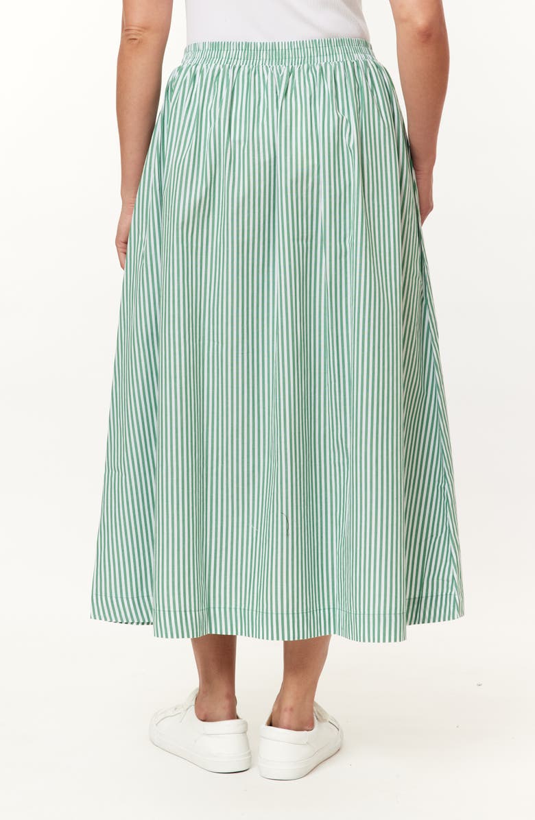 C & C California Adeline Stripe Maxi Skirt, Alternate, color, Pine Green Stripe
