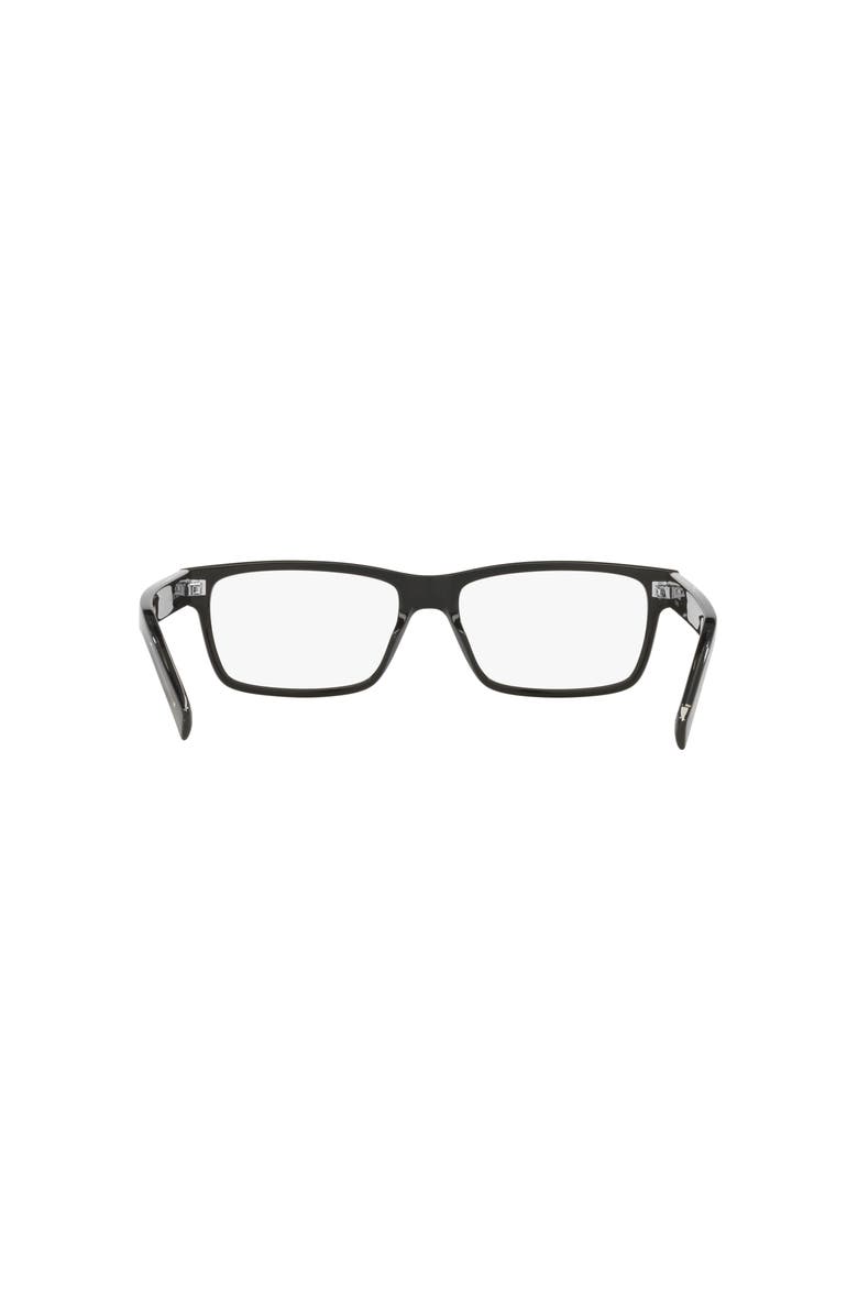 Saint Laurent 56mm Rectangle optical glasses, Alternate, color, Black