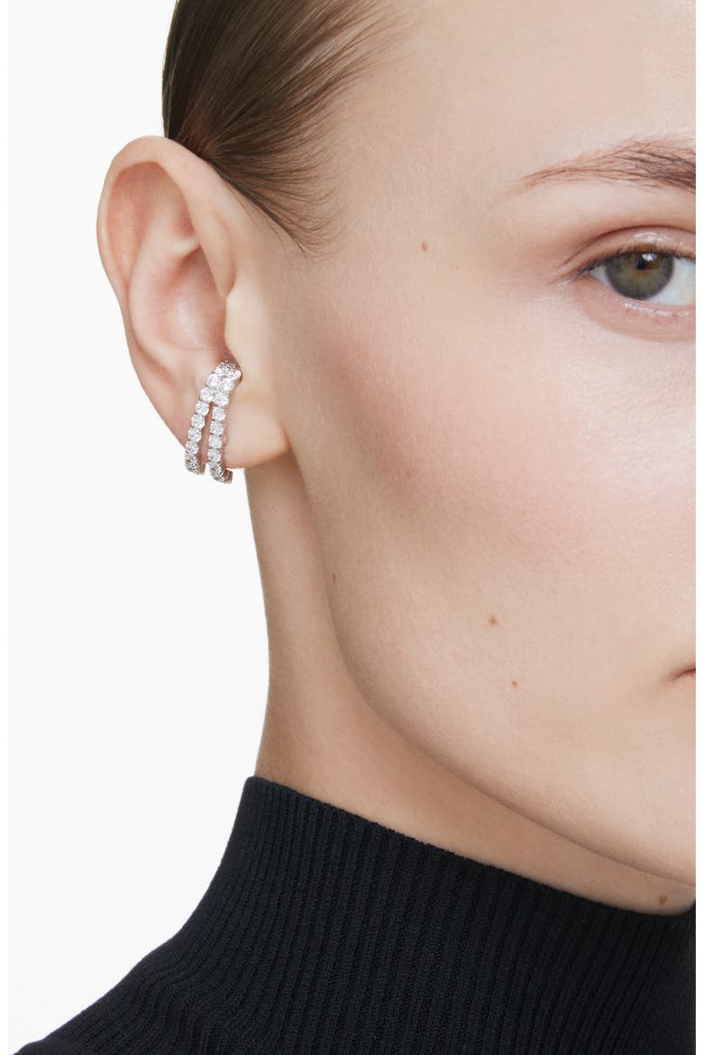 Matrix Ear Cuffs, Alternate, color, WHITE