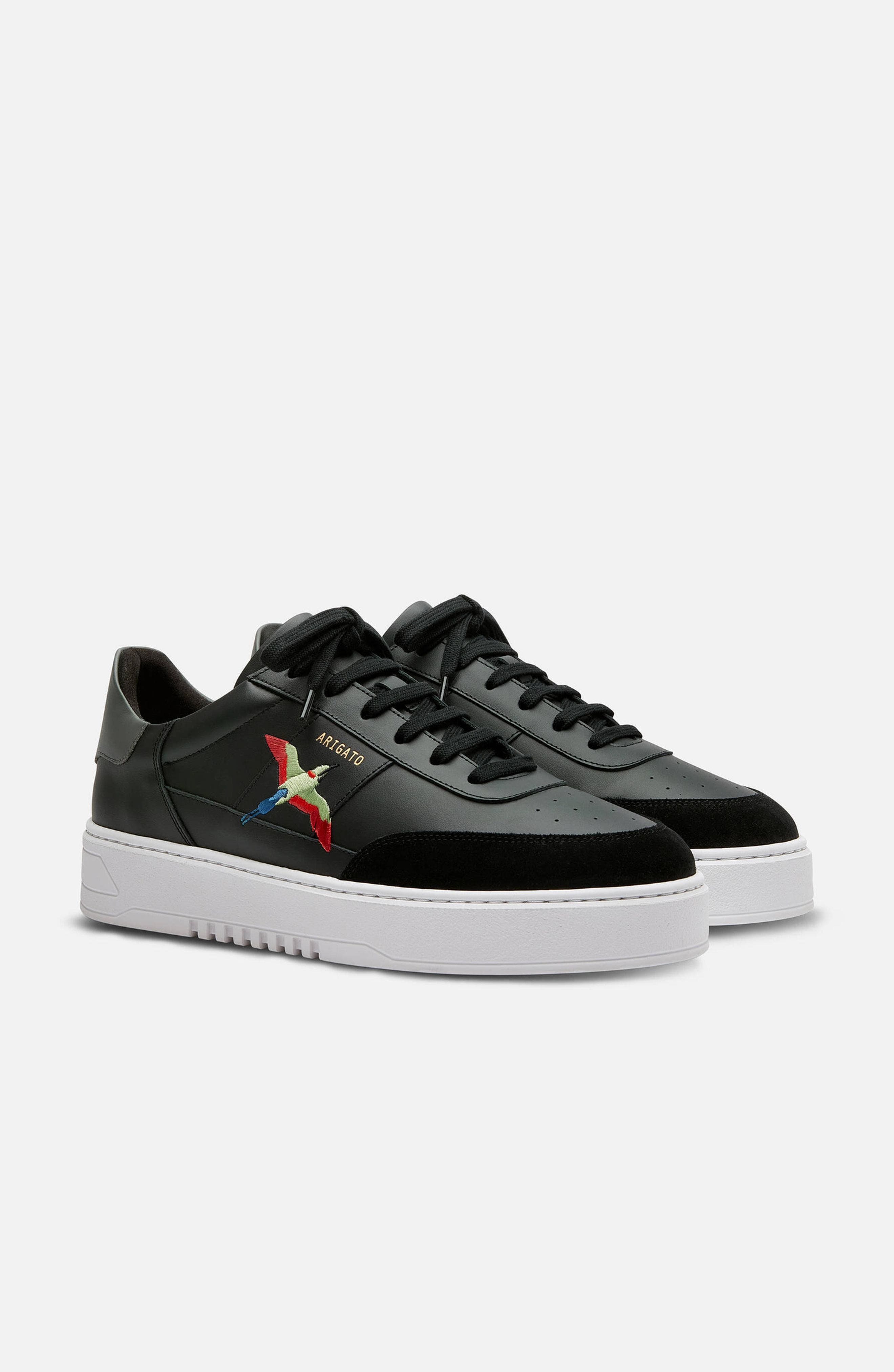 Orbit B Bird Leather Sneaker - Men's, Alternate, color, Black/White