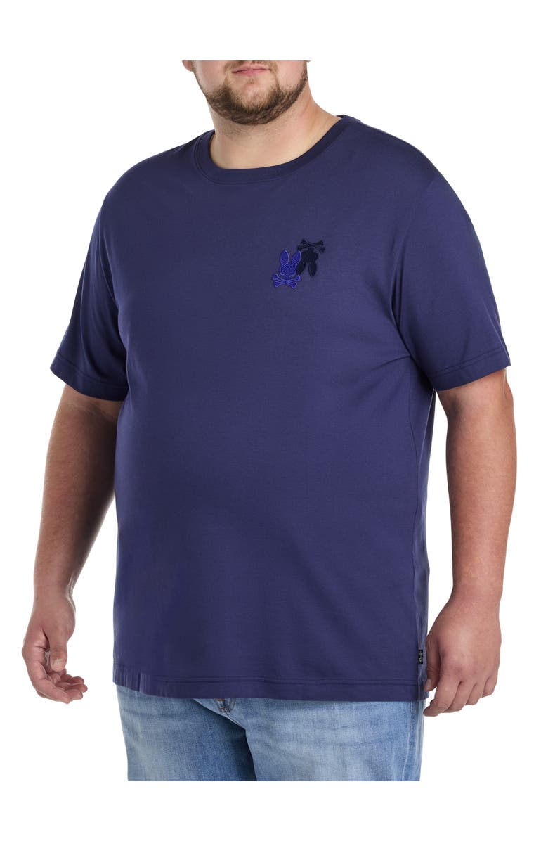 Psycho Bunny Big & Tall Pierce Embroidered Graphic Tee, Main, color, Evening Blue