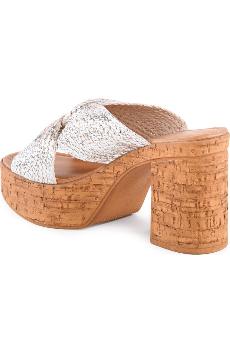 Seychelles Adorned Platform Sandal, Alternate, color, Silver