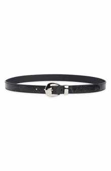 Snakeskin Embossed Belt