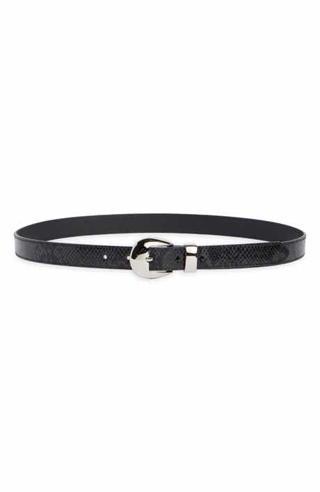 Snakeskin Embossed Belt