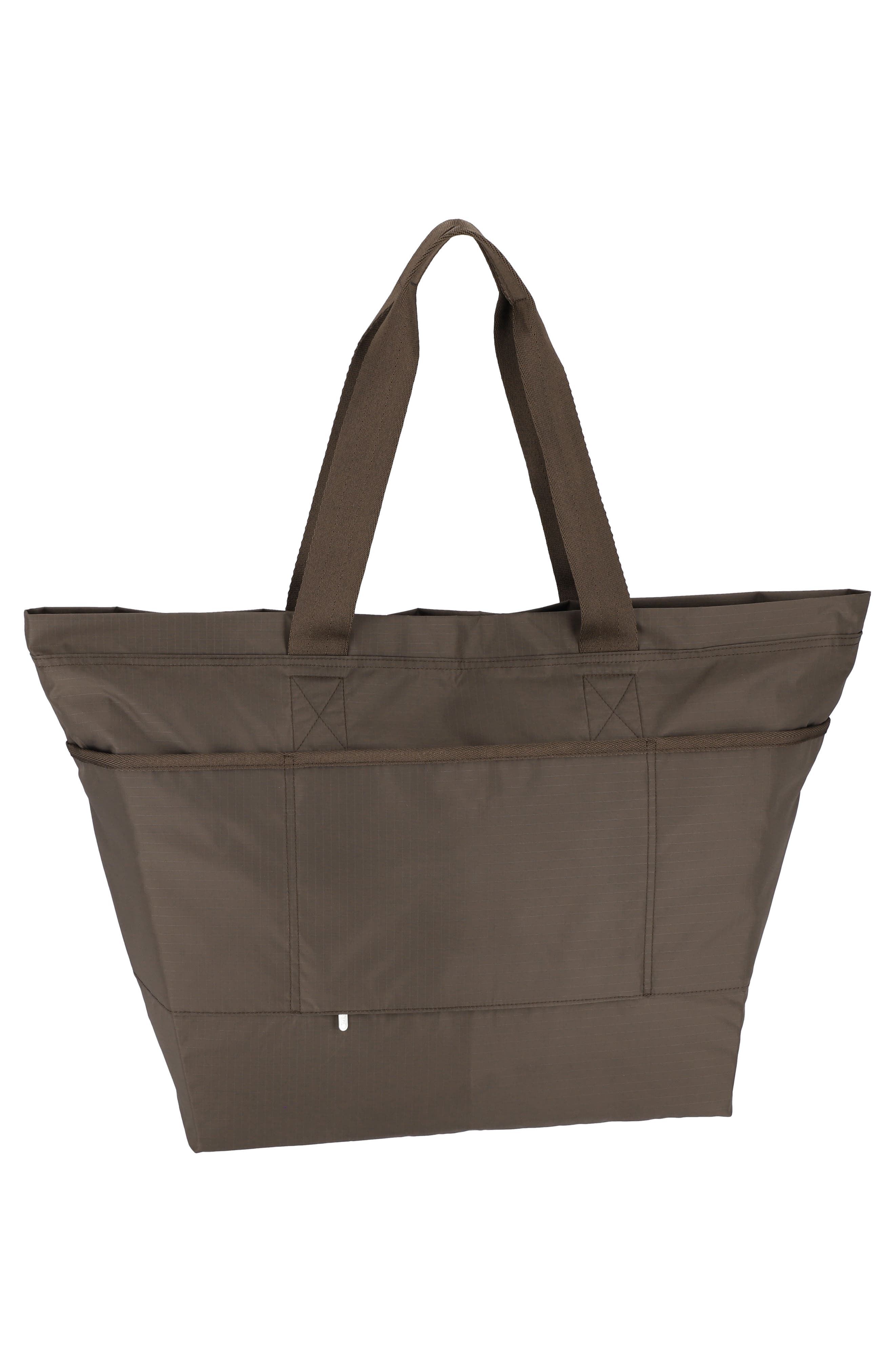 LeSportsac Carlin Zip Top Tote Bag, Alternate, color, Dark Chocolate