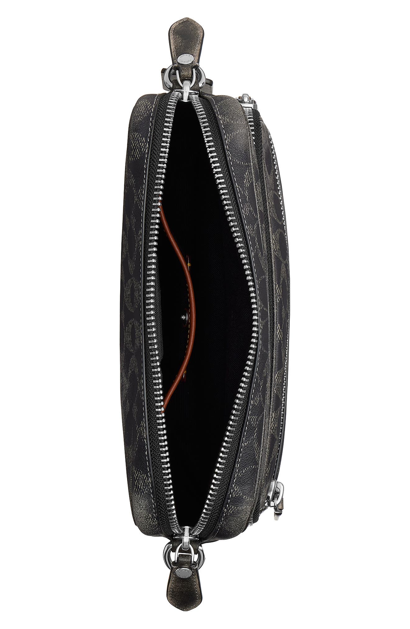 Dakota Loved Signature Crossbody Bag, Alternate, color, BLACK SIGNATURE
