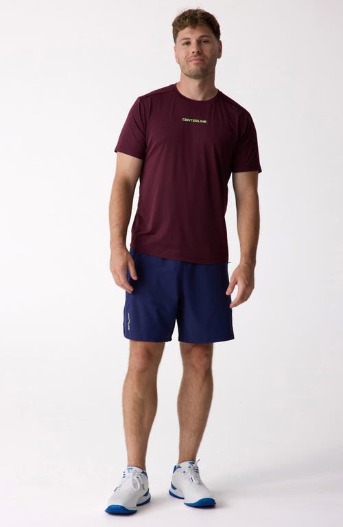 Centerline Athletics Tee In Burgundy