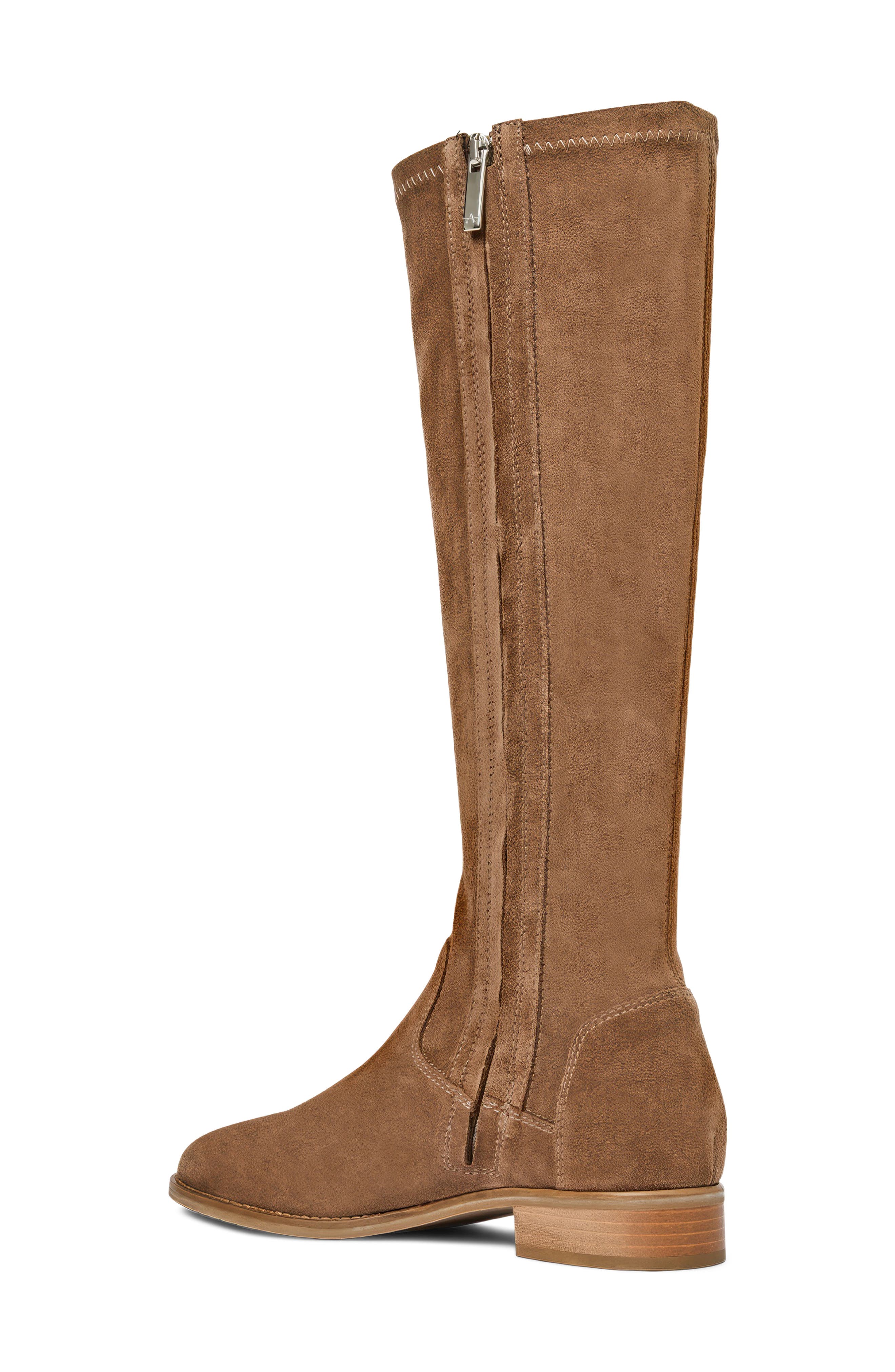 Sabrena Weatherproof Knee High Boot, Alternate, color, AMARETTO SUEDE
