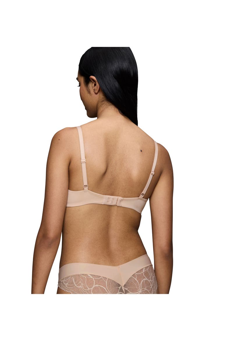 Body MakeUp Illusion Lace Demi Bra, Alternate, color, Nude Beige