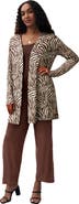 Jessica London Everyday Stretch Knit Open Front Cardigan