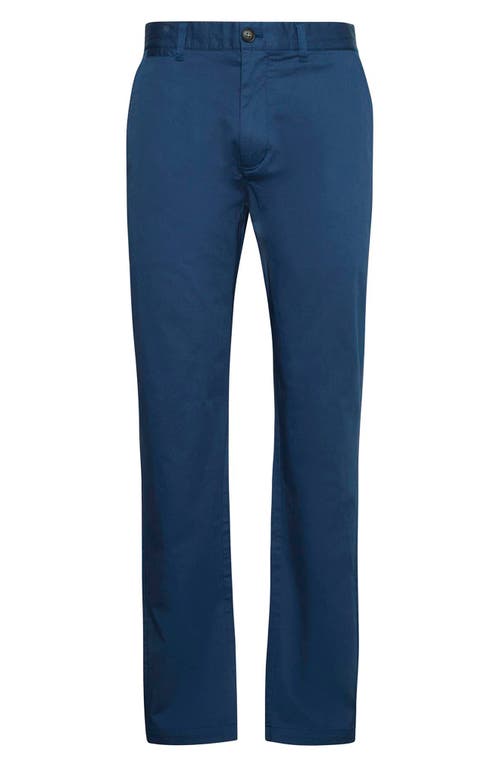Shop Barbour Tailored Fit Flat Front Stretch Cotton Chinos In Oceana