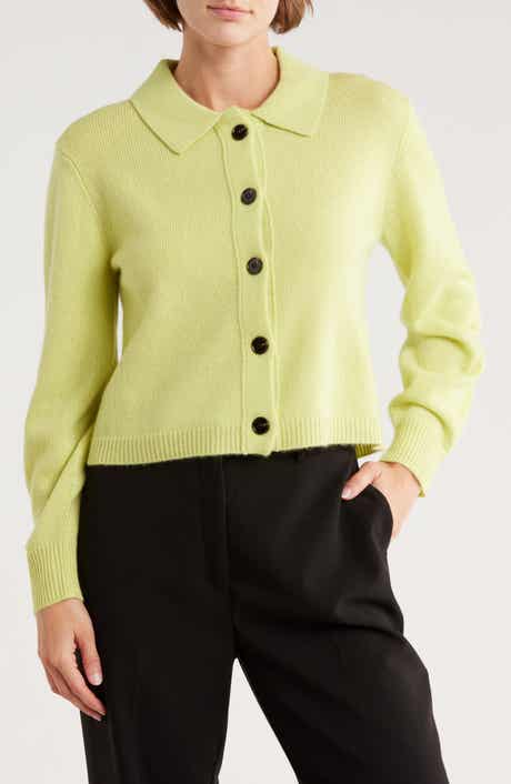 Magaschoni Cashmere Polo Cardigan