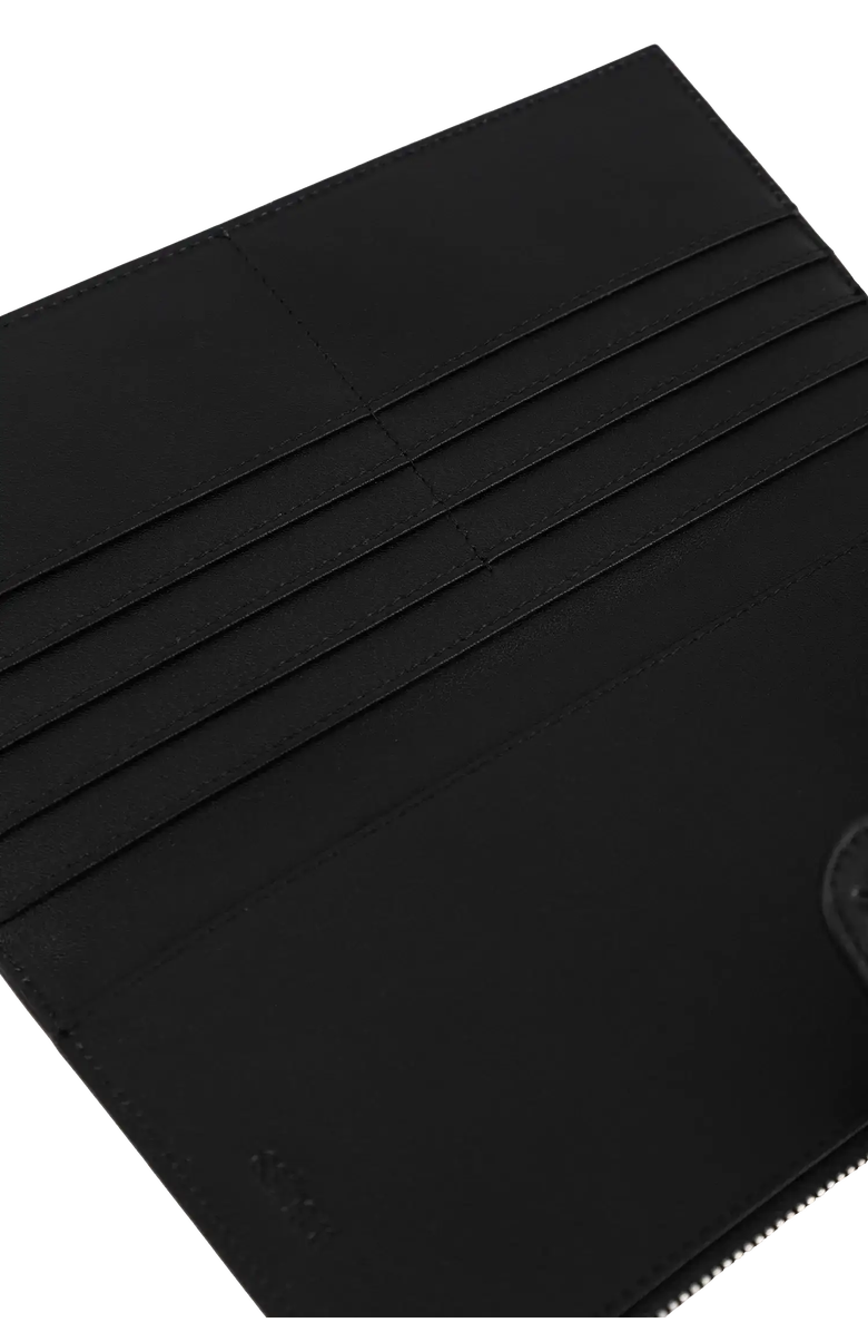 Esthera Leather Passport Holder, Alternate, color, Black