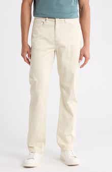 FRAME Modern Straight Leg Five-Pocket Twill Pants