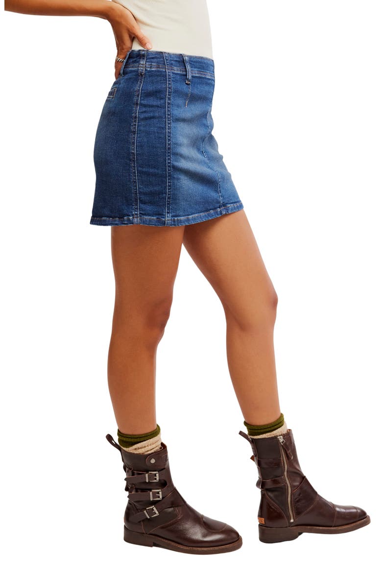Daylight Denim Miniskirt, Alternate, color, HELIX