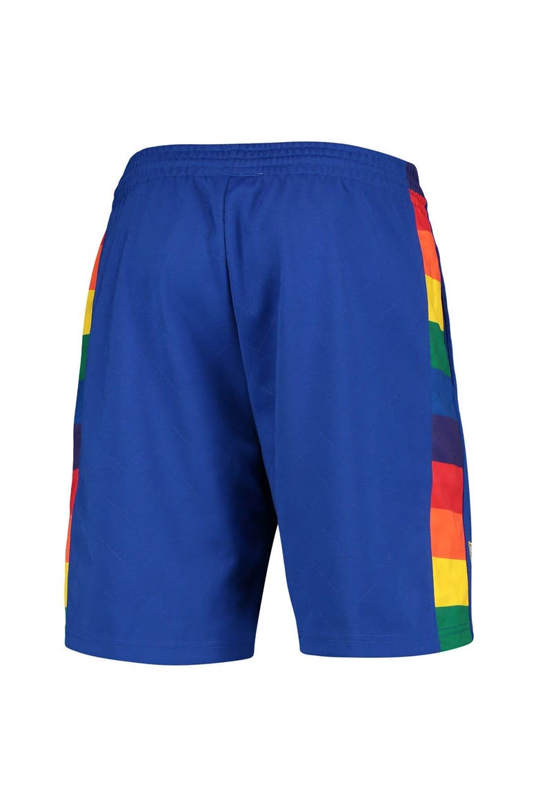 Men's Mitchell & Ness Blue Denver Nuggets 1991 Hardwood Classics 75th Anniversary Swingman Shorts, Alternate, color, Blue