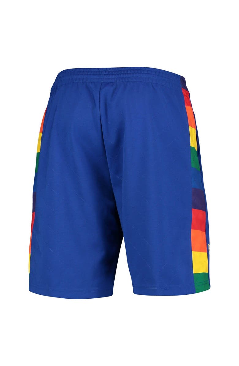 Mitchell & Ness Men's Mitchell & Ness Blue Denver Nuggets 1991 Hardwood Classics 75th Anniversary Swingman Shorts, Alternate, color, Blue