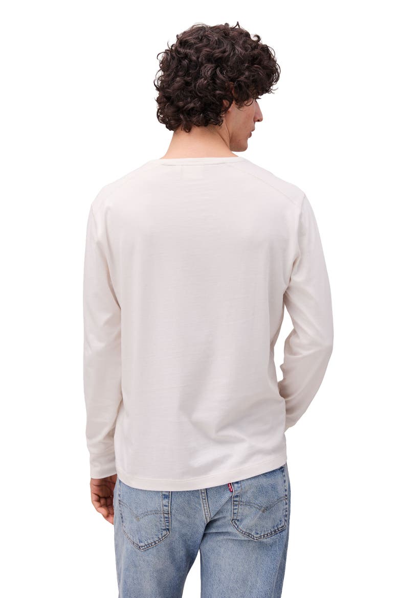 The Work Week Pima Henley, Alternate, color, Bone