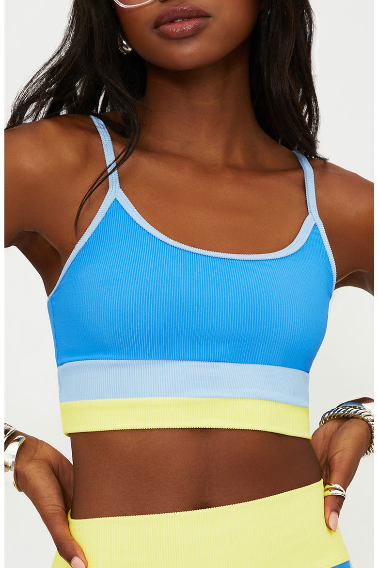Eva Colorblock Bikini Top, Main, color, MARINA BLUE