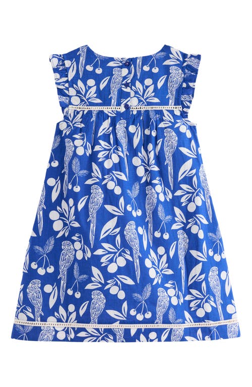 Mini Boden Kids' Celia Parrot Print Cotton Sundress