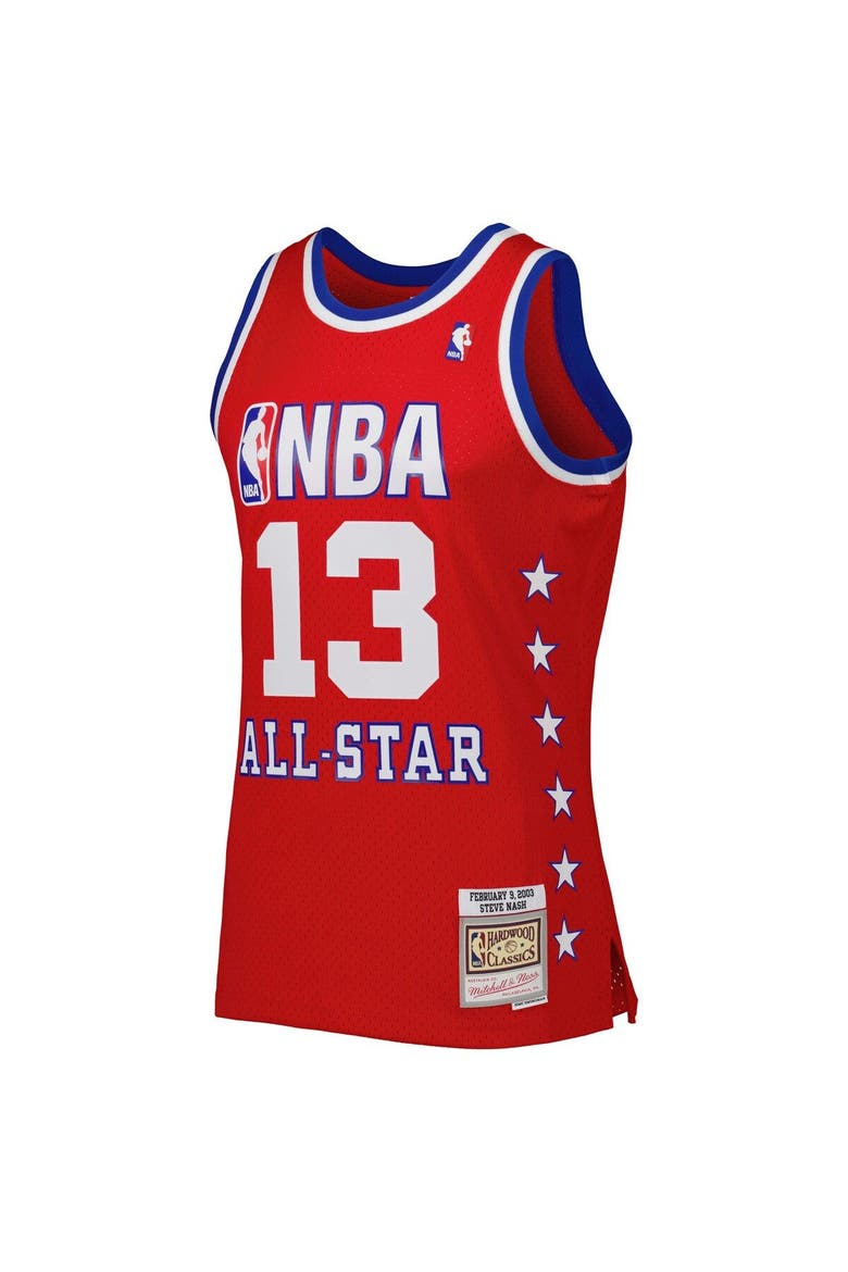 Men's Mitchell & Ness Steve Nash Red Western Conference 2003 All Star Game Swingman Jersey, Alternate, color, Red
