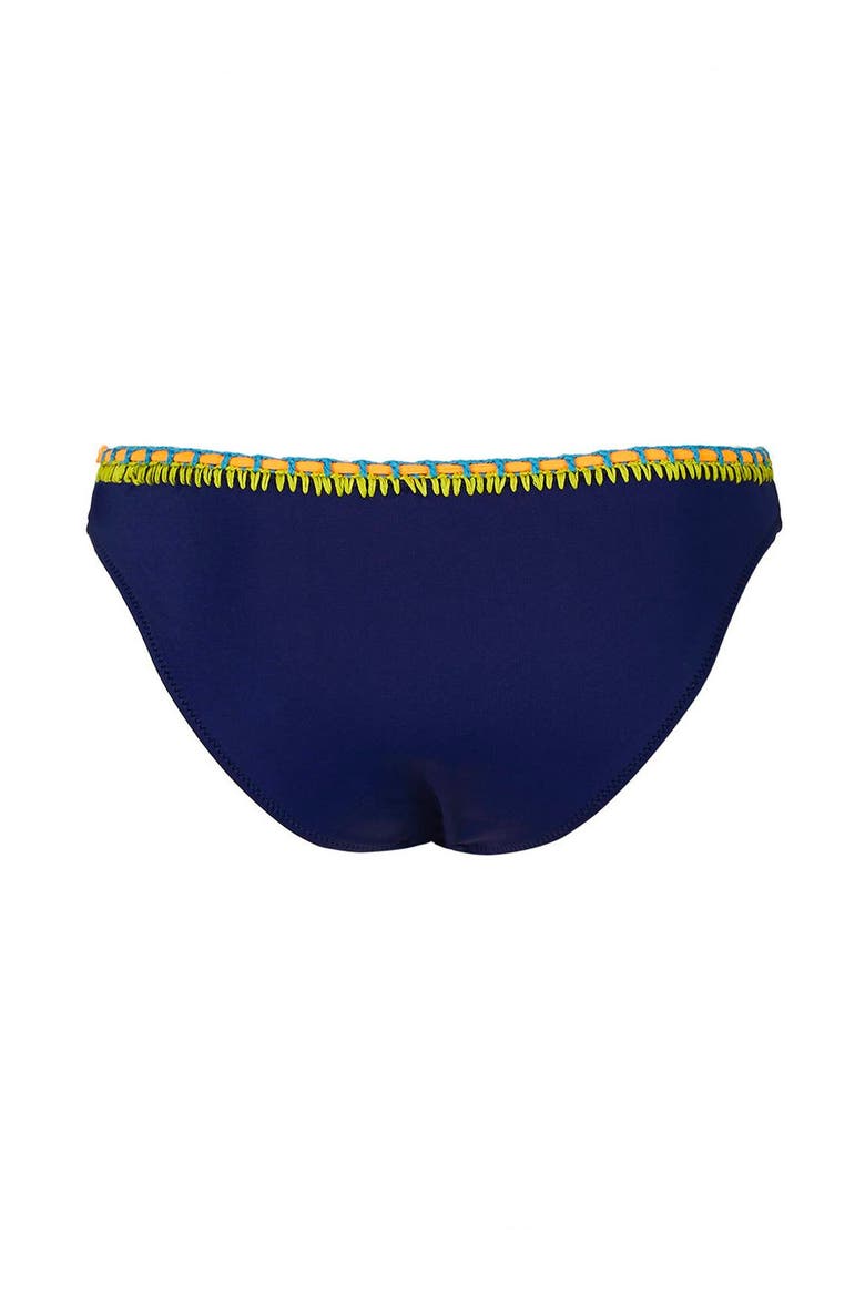 Crochet Trim Bikini Bottoms, Alternate, color, NAVY BLUE MULTI