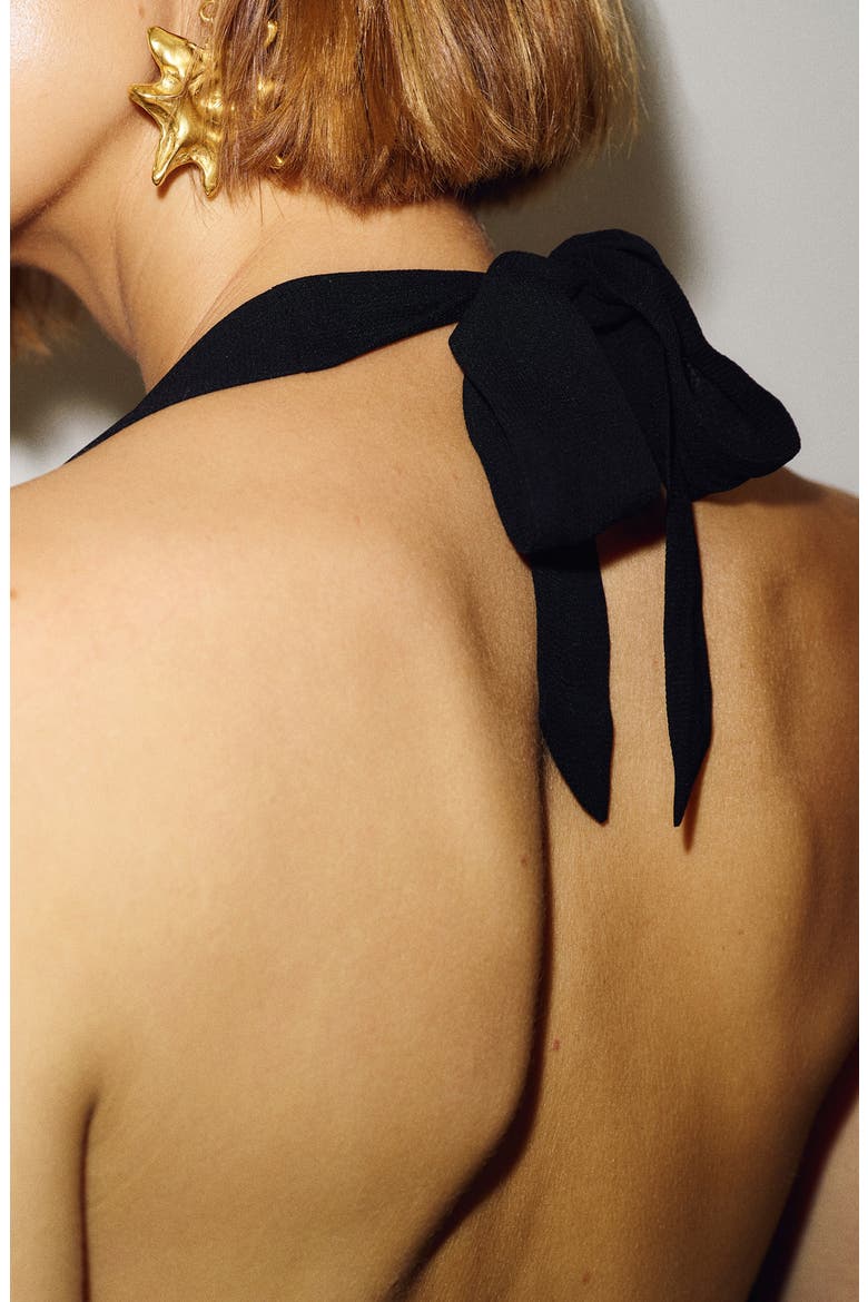 Hastings Halter Top, Alternate, color, BLACK