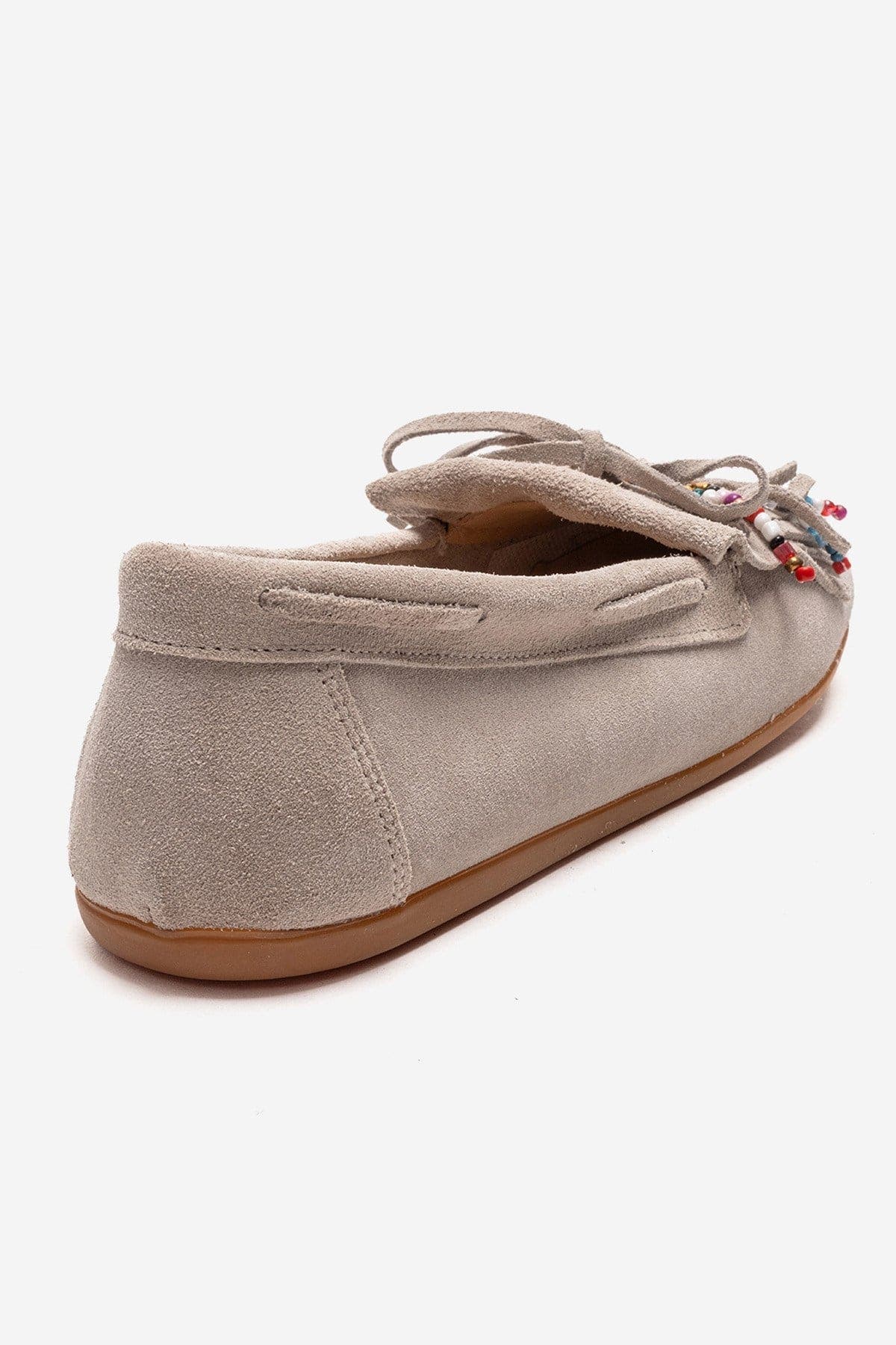 Forever & Always Shoes Evelyn Leather Loafer, Alternate, color, Beige Suede